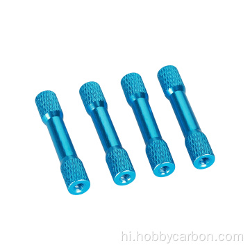 OEM M3 Nurled Anodized थ्रेड राउंड एल्युमिनियम स्टैंडऑफ